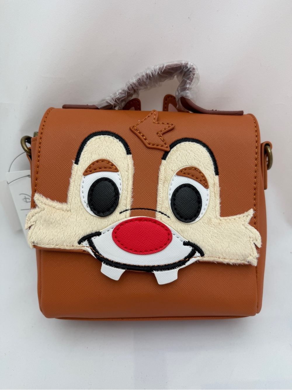 Loungefly x Disney Parks Dale Cartoon Character Crossbody Bag NWT